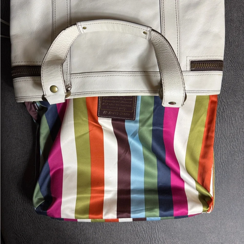 Coach Legacy 65th Anniversary Gigi Tote White Leather Shoulder Bag | 10650 - Picture 11 of 16